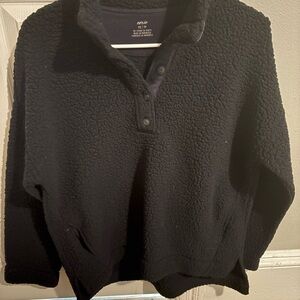 Aerie Black Cowl Neck Sweater